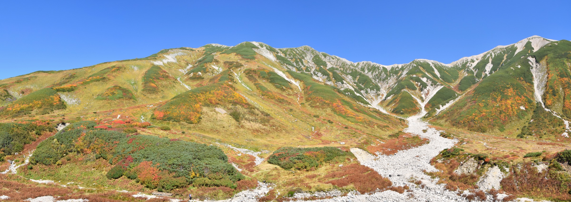 富山・立山の山並みを写した実際の風景写真